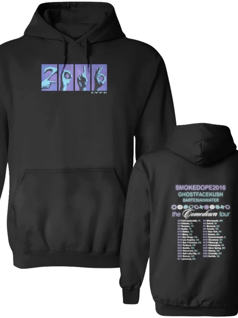 Smokedope2016 The Comedown Tour Merch
